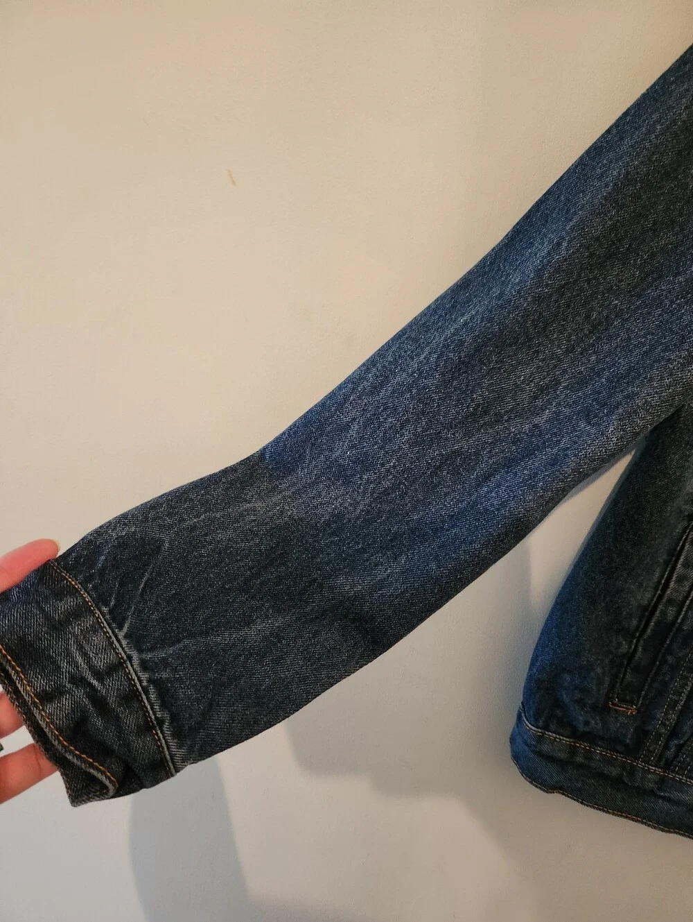 Levi's Dark Blue Denim Trucker Jacket YOUTH MEDIUM